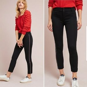 Anthropologie Essential Slim Skinny Stripe pant